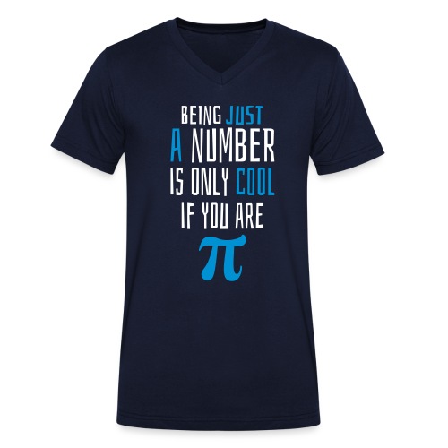 Zahl Pi Geek Spruch - Männer Bio-T-Shirt mit V-Ausschnitt von Stanley & Stella