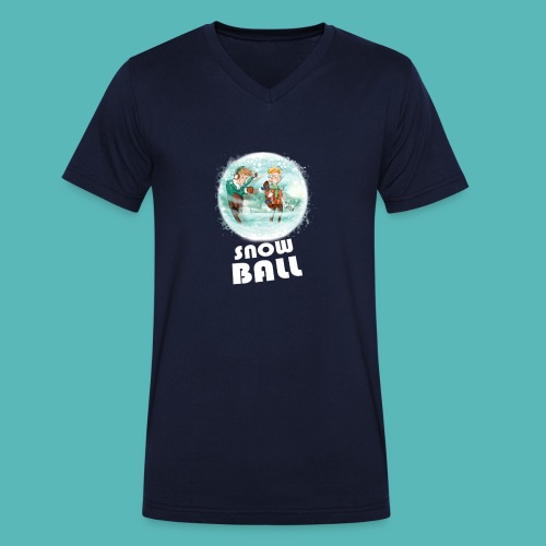 snow ball - Camiseta ecológica con cuello de pico para hombre de Stanley/Stella