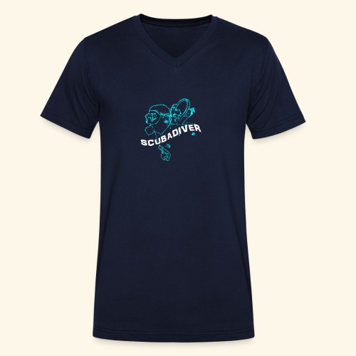 ScubaDiverShirt001 - Stanley/Stella Mannen bio-T-shirt met V-hals