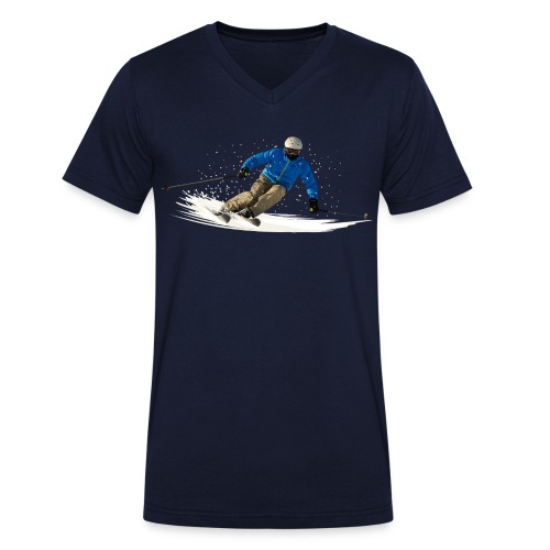 Ski - Stanley/Stella Männer Bio-T-Shirt mit V-Ausschnitt