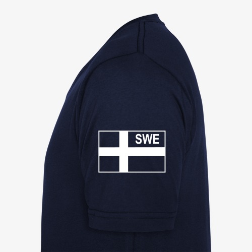 Svensk taktisk flagga (Negativ) - Sverige - Ekologisk T-shirt med V-ringning herr från Stanley & Stella