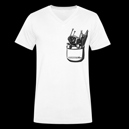 Pocket Robot - Stanley/Stella økologisk herre-T-shirt med V-udskæring