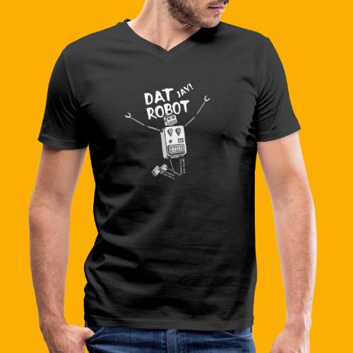 Dat Robot: The Joy of Life - Stanley/Stella Mannen bio-T-shirt met V-hals