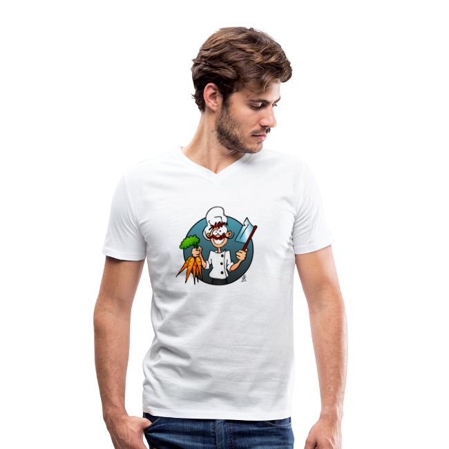 Der vegetarische Koch - Stanley/Stella Männer Bio-T-Shirt mit V-Ausschnitt