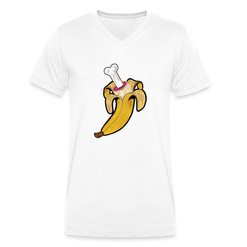 Die zwei Gesichter der Banane - Stanley/Stella Männer Bio-T-Shirt mit V-Ausschnitt