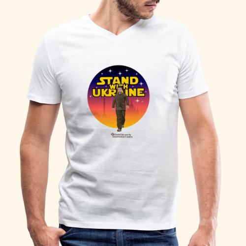 Selenskyj T-Shirt Design Stand with Ukraine - Stanley/Stella Männer Bio-T-Shirt mit V-Ausschnitt