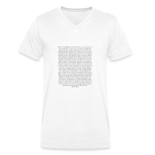 Henry Miller Zitat - Stanley/Stella Männer Bio-T-Shirt mit V-Ausschnitt