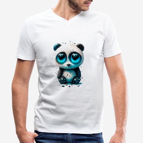 sweet panda bear - Stanley/Stella Männer Bio-T-Shirt mit V-Ausschnitt