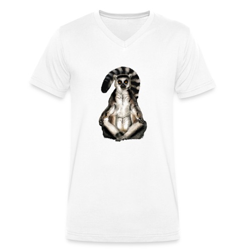 Lemur Katta - Stanley/Stella Männer Bio-T-Shirt mit V-Ausschnitt