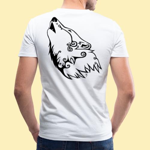 Le Loup de Neved (version traits) - T-shirt bio col V Stanley & Stella Homme