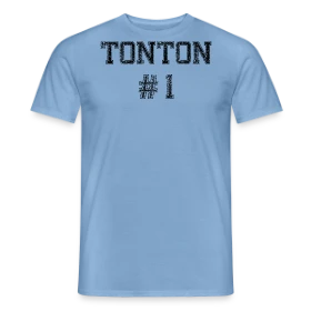 Maquette de T-shirt homme « Tonton #1 - Le Meilleur des Oncles » à imprimer et personnaliser