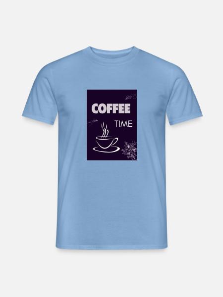 Coffee Time - Männer T-Shirt - Carolina Blue