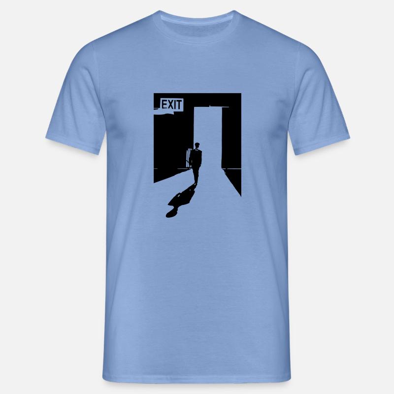 Exit Door - Men's T-Shirt - carolina blue