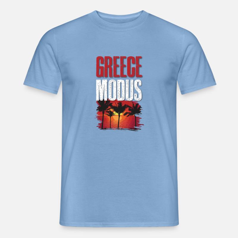 Greece Modus - Männer T-Shirt - Carolina Blue