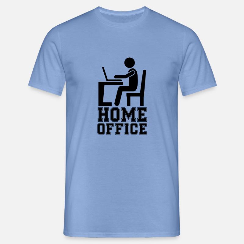 computer work home office - Männer T-Shirt - Carolina Blue