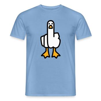 Statement Goose - Men's T-Shirt - carolina blue - Front - AI Model Male 178 light (178cm)
