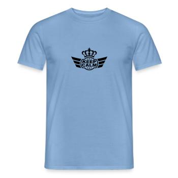 Keep Calm - T-shirt homme - carolina blue - Devant - AI Model Male 178 light (178cm)