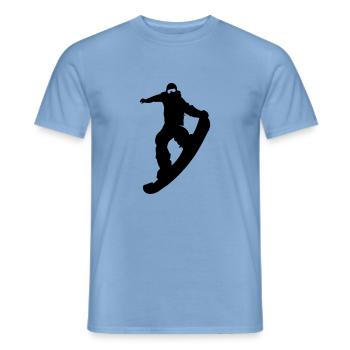 snowboarder nosegrip - Männer T-Shirt - Carolina Blue - Vorne - AI Model Male 178 light (178cm)