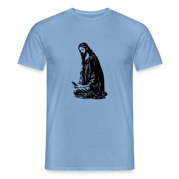 Le smartphone de Jesse - T-shirt homme - carolina blue - Devant - AI Model Male 178 light (178cm)