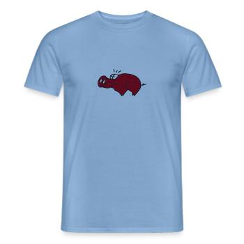 Schwein - Männer T-Shirt - Carolina Blue - Vorne - AI Model Male 178 light (178cm)