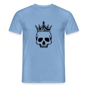 Couronne du roi du crâne - T-shirt homme - carolina blue - Devant - AI Model Male 178 light (178cm)
