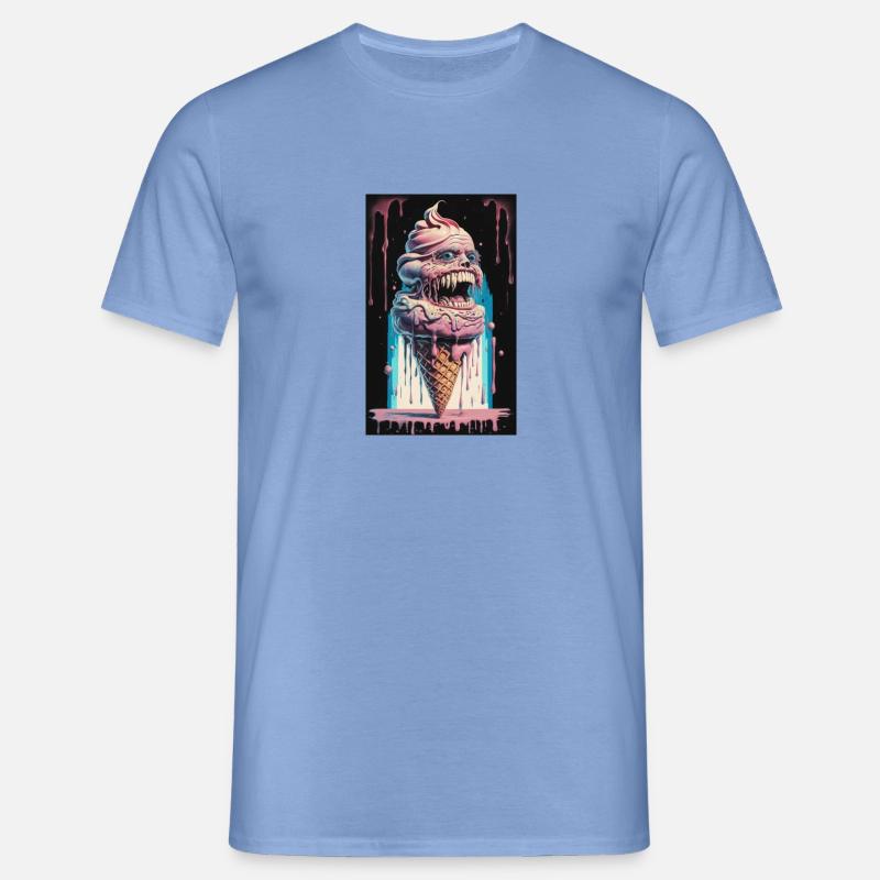 Eis Eis Scream - Männer T-Shirt - Carolina Blue