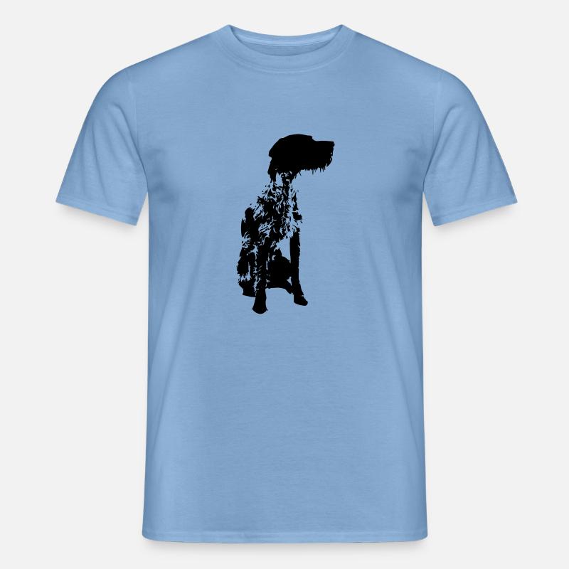 Deutsch Drahthaar - Männer T-Shirt - Carolina Blue