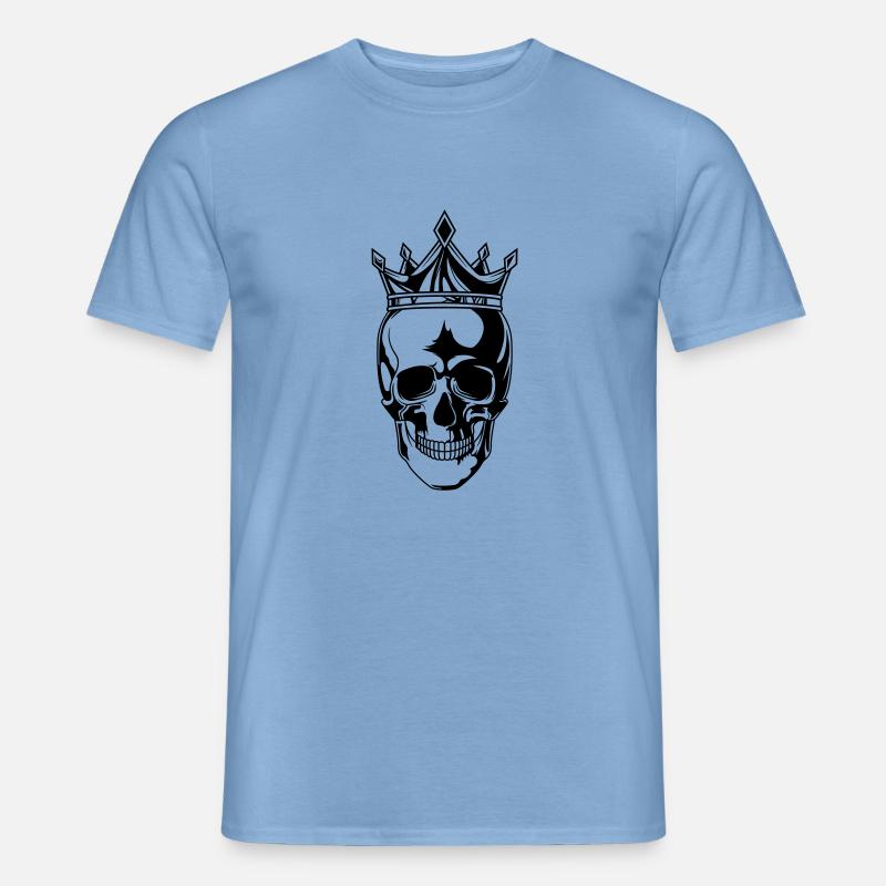 skull king - Männer T-Shirt - Carolina Blue