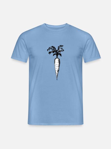 Ein Gemüse: Karotte - Männer T-Shirt - Carolina Blue