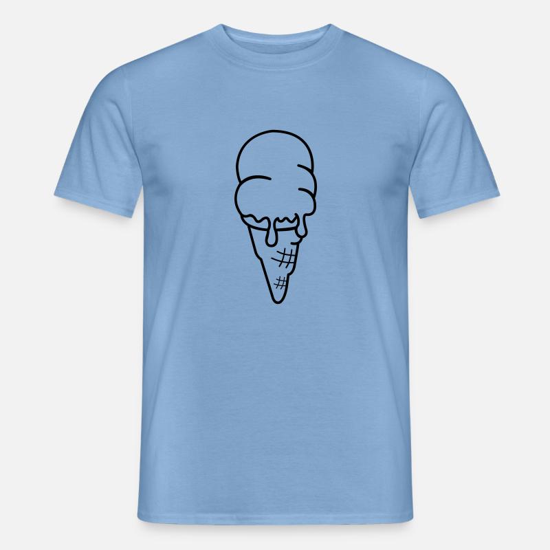 eis eiscreme - Männer T-Shirt - Carolina Blue