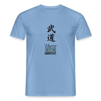 Budo - Männer T-Shirt - Carolina Blue - Vorne - AI Model Male 178 light (178cm)