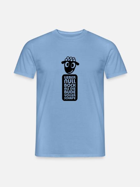 Null Bock - Männer T-Shirt - Carolina Blue