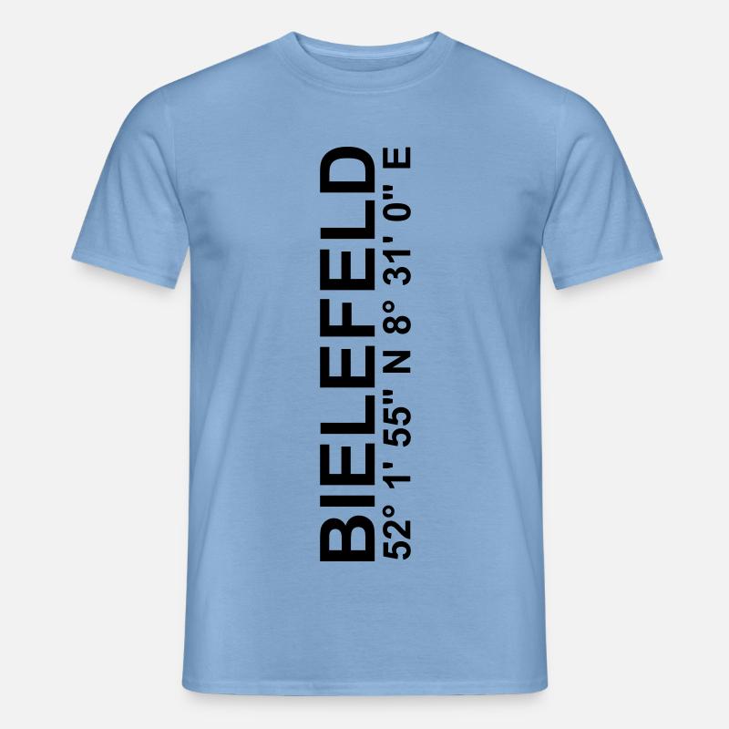 BIELEFELD coordinates Schüco Arena DSC - Men’s T-shirt - carolina blue
