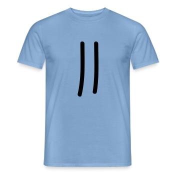 tage_zaehlen_2 - Männer T-Shirt - Carolina Blue - Vorne - AI Model Male 178 light (178cm)