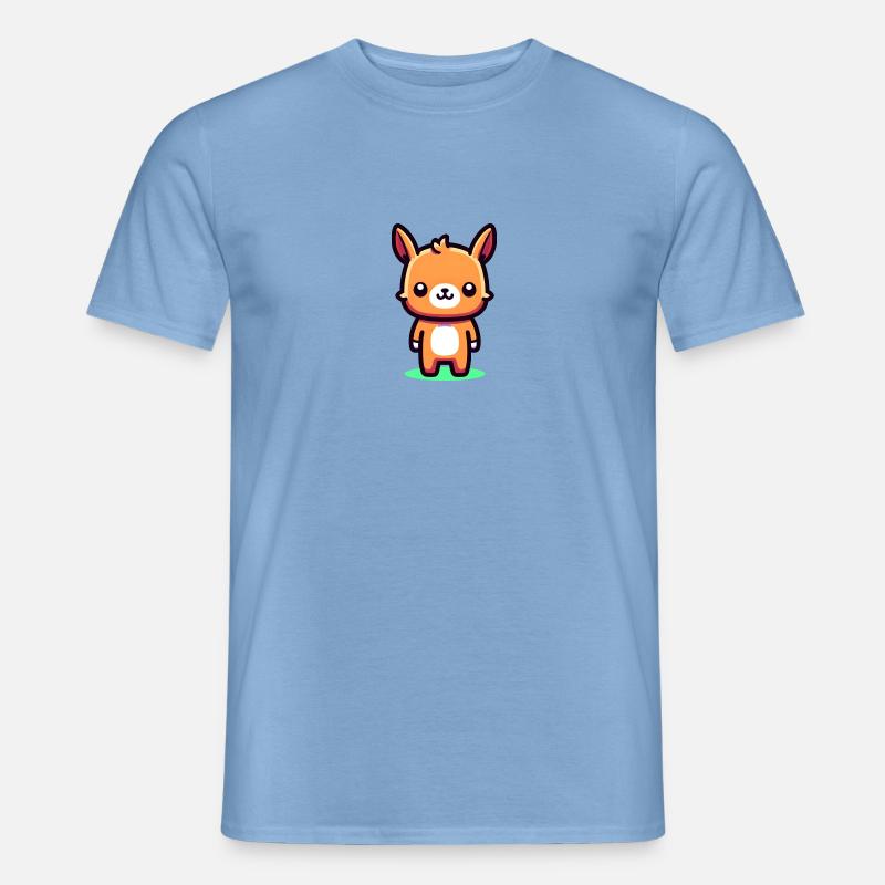 Putziges Lama - Männer T-Shirt - Carolina Blue