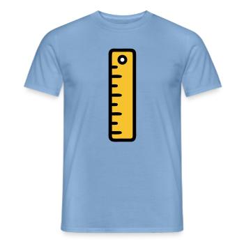 Scale Ruler Tool Office - Men's T-Shirt - carolina blue - Front - AI Model Male 178 light (178cm)