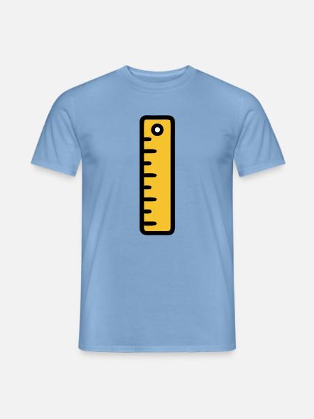 Scale Ruler Tool Office - Men's T-Shirt - carolina blue