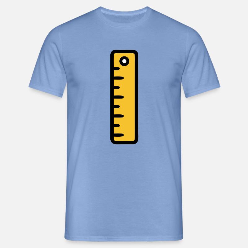 Scale Ruler Tool Office - Men's T-Shirt - carolina blue