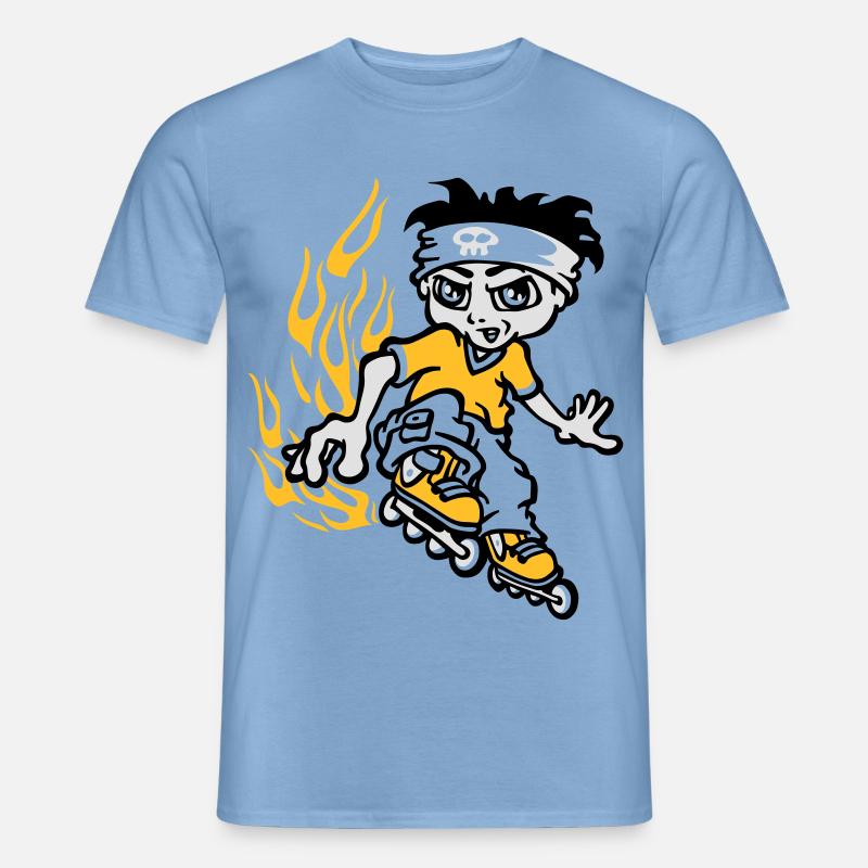 roller2009new_01_ - Männer T-Shirt - Carolina Blue