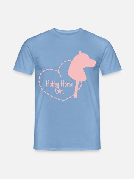 Hobby Horse Horsing Steckenpferd GIRL - Männer T-Shirt - Carolina Blue