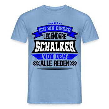 Legendärer Schalker | Farben änderbar - Männer T-Shirt - Carolina Blue - Vorne - AI Model Male 178 light (178cm)