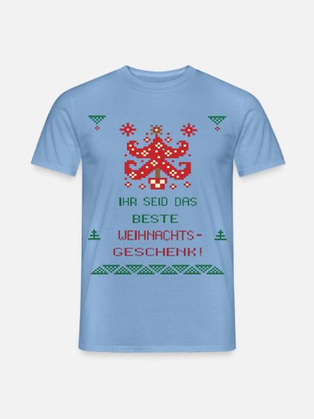 Weihnachten Familie - Männer T-Shirt - Carolina Blue