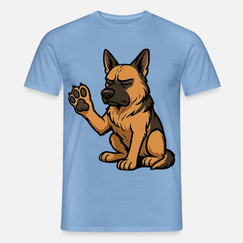 Deutscher Schäferhund Schäferhunde Schäferhunde - Männer T-Shirt - Carolina Blue