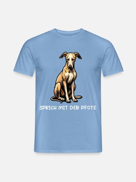 Sprich mit der Pfote Whippet Windhund Whippets - Männer T-Shirt - Carolina Blue