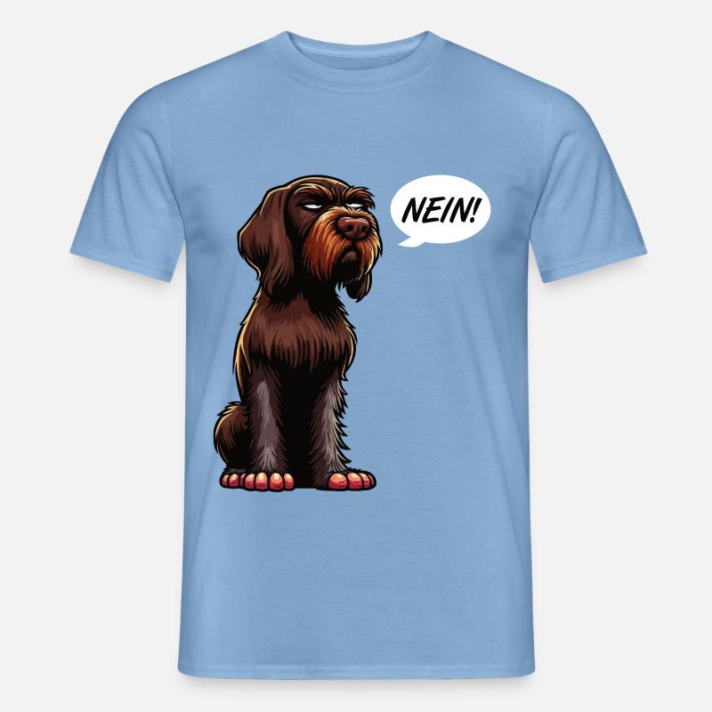 Nein Deutsch Drahthaar Deutsch-Drahthaar Besitzer - Männer T-Shirt - Carolina Blue