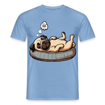 Carlin Carlin Propriétaire de carlin Amoureux du carlin Porte-carlin - T-shirt homme - carolina blue - Devant - AI Model Male 178 light (178cm)