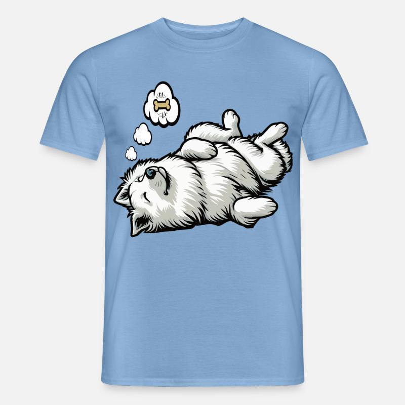 Weißer Schäferhund Schäferhund Schäferhunde - Männer T-Shirt - Carolina Blue