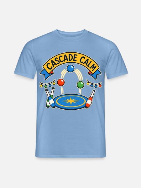 CASCADE CALM - Männer T-Shirt - Carolina Blue