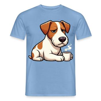 Jack Russel terrier Jack russel Besitzer Jacky - Männer T-Shirt - Carolina Blue - Vorne - AI Model Male 178 light (178cm)