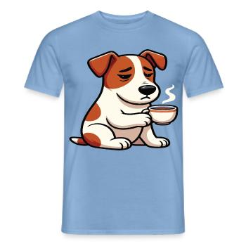 Jack Russel terrier Jack russel Besitzer Jacky - Männer T-Shirt - Carolina Blue - Vorne - AI Model Male 178 light (178cm)